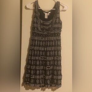 Max Studio Black and White Sleeveless Maxi Dress